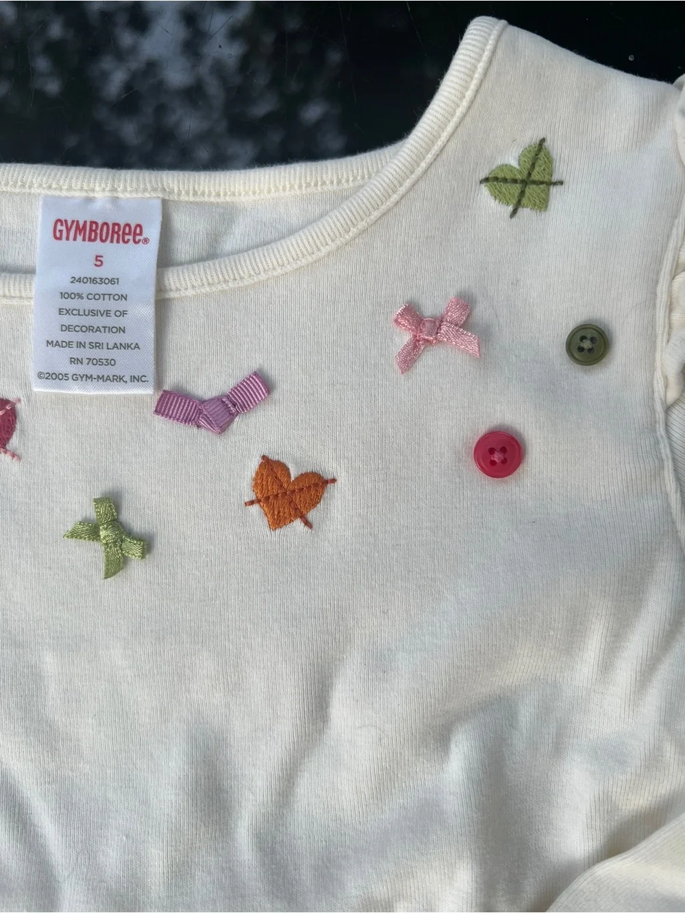 Vintage Gymboree 2007 Harvest Leaves Outfit Set 5T LS Top & Skort Y2K HTF